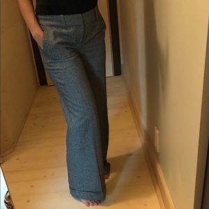 Club Monaco wool dog houndstooth wide leg pant